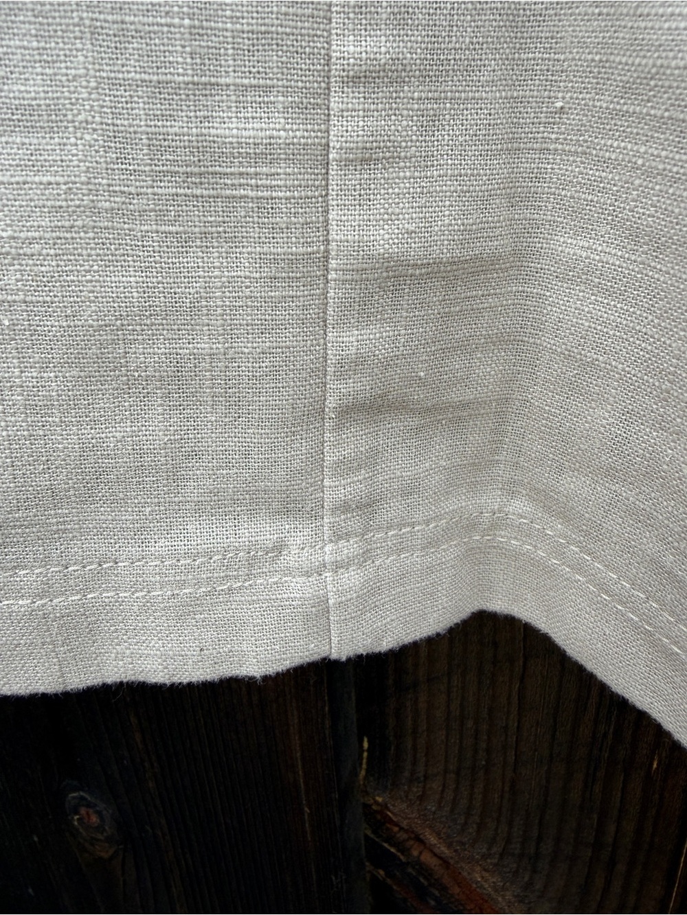 NWOT Francisco Cancino Linen Palenque Top neutral boxy size small - Picture 8 of 11